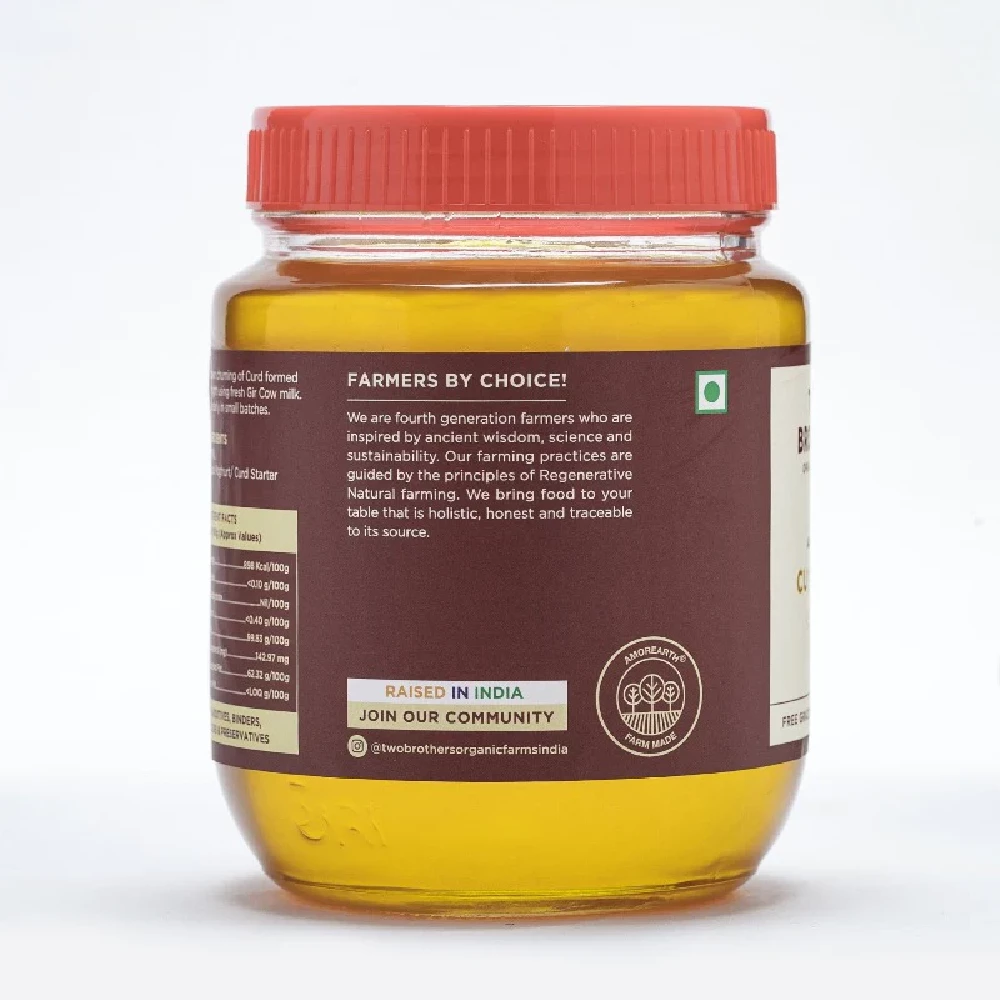 Two Brothers Organic Farms A2 Gir Cow Cultured Ghee, 1000 ml-4.webp